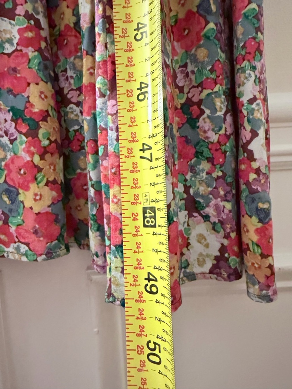 H&M Multicolor Floral Long Sleeve maxi Dress flowy romantic feminine L NWT - Picture 7 of 7